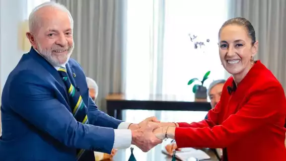 Luiz Inácio Lula da Silva, presidente de Brasil y Claudia Sheinbaum Pardo, presidenta de México