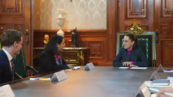 Reunión de la presidenta Clsaudia Sheinbaum con Shelly Shetty, directora ejecutiva en Fitch Ratings Reunión de la presidenta Clsaudia Sheinbaum con Shelly Shetty, directora ejecutiva en Fitch Ratings