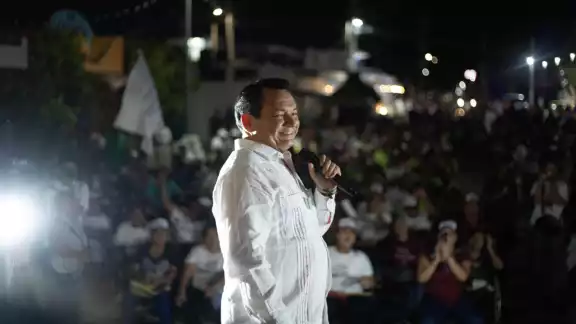 Joaquín Díaz Mena, aspirante a la gubernatura de Yucatán por Morena, PT y PVEM Joaquín Díaz Mena, aspirante a la gubernatura de Yucatán por Morena, PT y PVEM