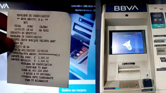La practicaja de Bancomer en el Palacio Municipal de Campeche presenta fallas al procesar depósitos. La practicaja de Bancomer en el Palacio Municipal de Campeche presenta fallas al procesar depósitos.