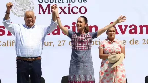 El mandatario sudcaliforniano adelantó que comunidades de Comondú y Loreto esperan la visita de la presidenta en futuras giras