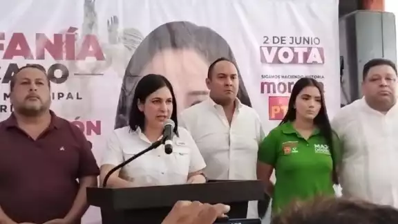Estefanía Mercado atacó directamente al gobierno municipal de Solidaridad Estefanía Mercado atacó directamente al gobierno municipal de Solidaridad