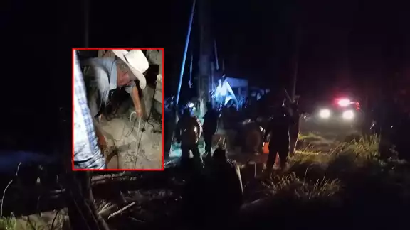 Cuerpo del menor fue trasladado a Palizada tras caer en un pozo de 100 metros en Escárcega