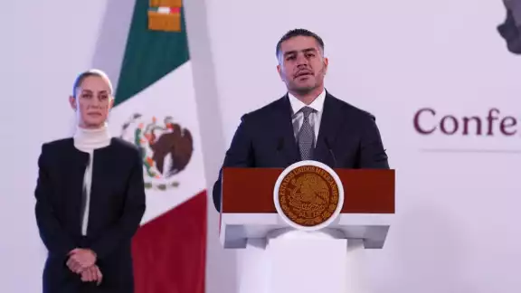 García Harfuch informó sobre histórico decomiso de fentanilo en Sinaloa. (Foto: Presidencia) García Harfuch informó sobre histórico decomiso de fentanilo en Sinaloa. (Foto: Presidencia)
