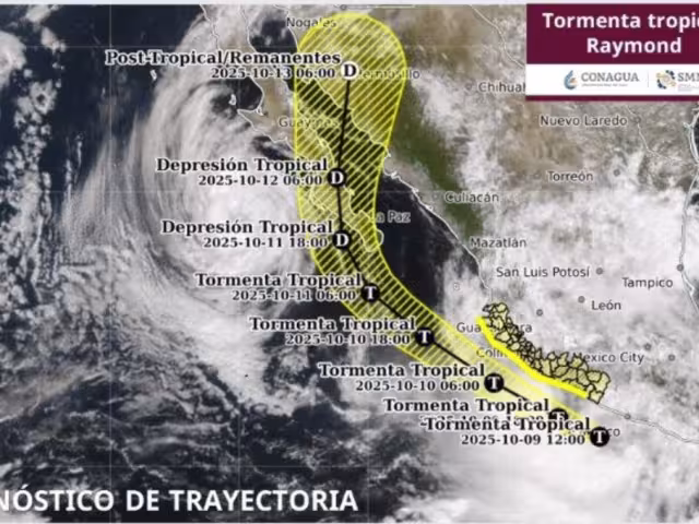 La circulación de “Raymond” provocará lluvias torrenciales en el suroeste de Guerrero y Michoacán