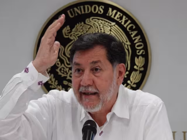 Gerardo Fernández Noroña, presidente de la Mesa Directiva del Senado de la República