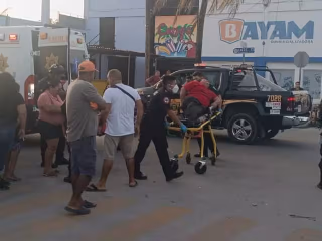 El hombre lesionado fue enviado a un hospital en Progreso