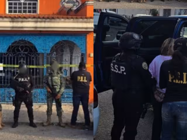 En el cateo participaron agentes ministeriales, peritos criminalistas, binomios caninos, y elementos de la Secretaría de la Defensa Nacional (SEDENA) y la Guardia Nacional