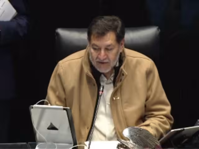 Gerardo Fernández Noroña, presidente de la Mesa Directiva del Senado de la República