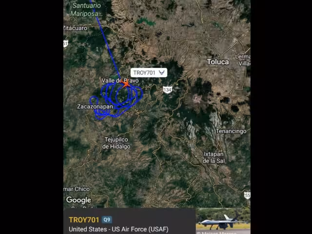 No existe ninguna aeronave militar extranjera realizando operaciones en el espacio aéreo mexicano