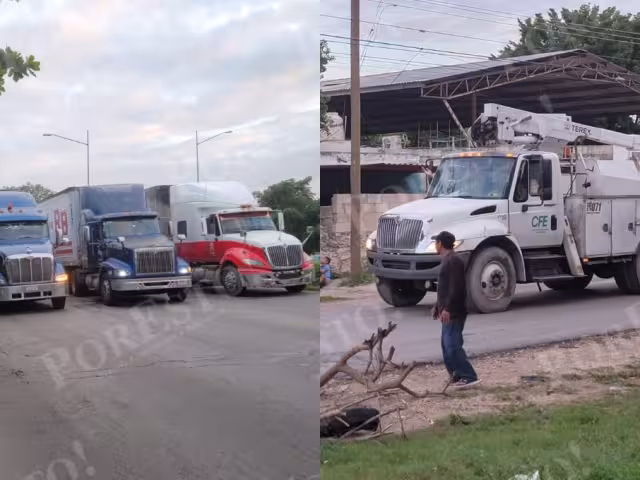 El cierre inició cerca del mediodía