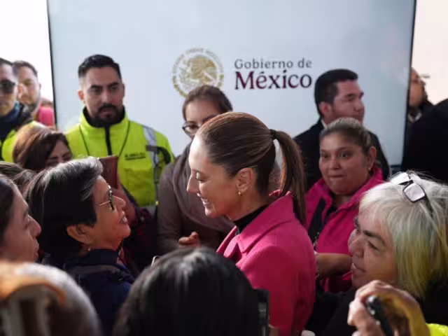 La presidenta Claudia Sheinbaum llegó a Monterrey para inaugurar la Unidad de Medicina Familiar No. 73