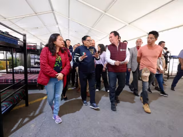 Rosa Icela Rodríguez, secretaria de Gobernación, realizó un recorrido por el Centro de Atención de Reynosa, Tamaulipas