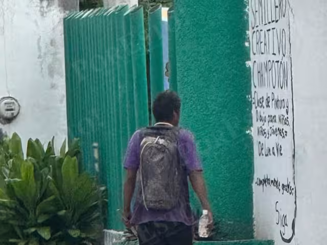 Indigente intenta sustraer cables cerca del estadio Alfonso Durán Castillo en Campeche