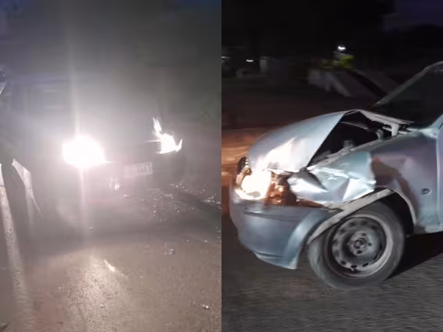 Un Chevrolet Chevy gris fue impactado por una camioneta blanca que se dio a la fuga, causando daños en la parte delantera izquierda.