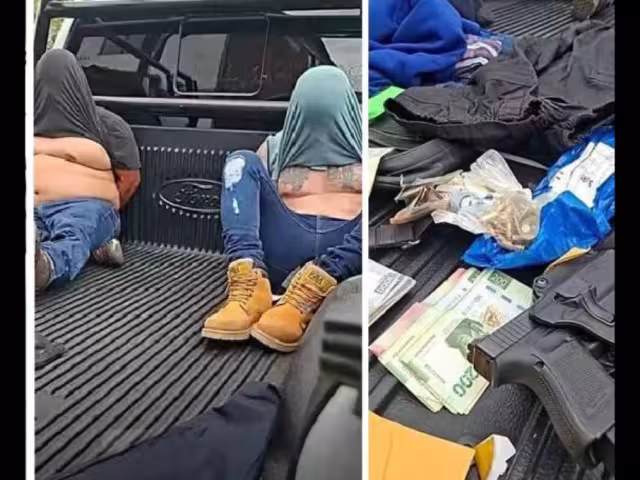 A El Rino se le decomisaron un arma de fuego, drogas sintéticas, dinero en efectivo y un dron