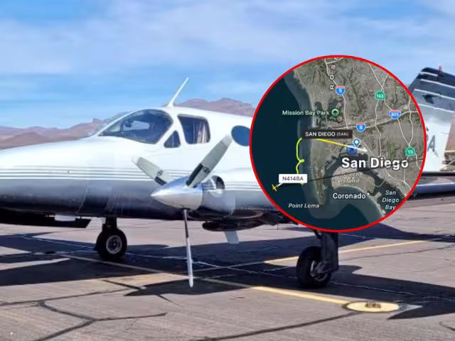Desaparece avioneta con seis personas frente a las costas de San Diego