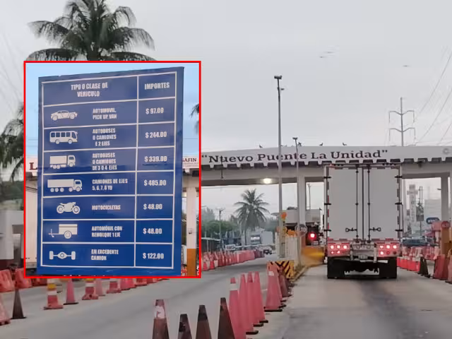 Tras dos años sin ajustes, el peaje del Puente La Unidad aumentó entre 14 y 15%.