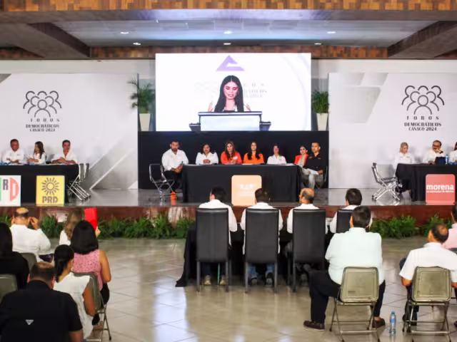 Los candidatos a los puestos federales se reunieron con candidatos federales de Yucatán con la Canaco