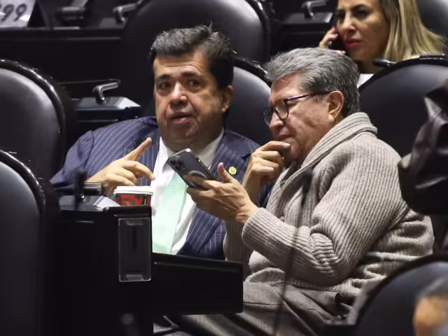 Los diputados de Morena, Ricardo Monreal y Pedro Haces