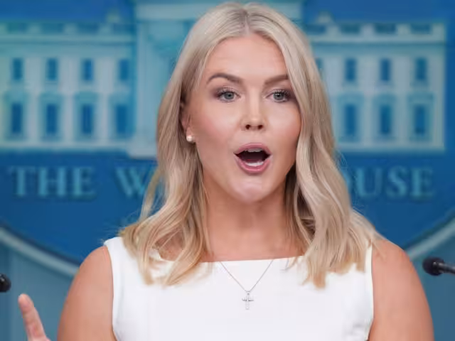 Karoline Leavitt,  portavoz de la Casa Blanca