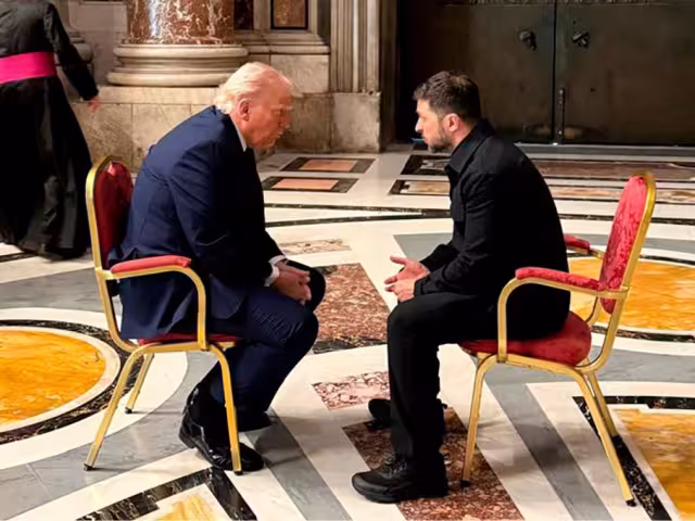 Donald Trump, presidente de Estados Unidos y Volodimir Zelenski, presidente de Ucrania