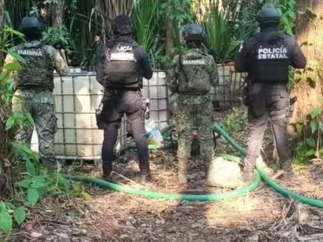 La operación tuvo lugar en una brecha de la colonia Las Flores, donde los infantes de Marina detectaron actividad sospechosa