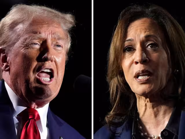 Donald Trump y Kamala Harris, candidatos presidenciales en Estados Unidos