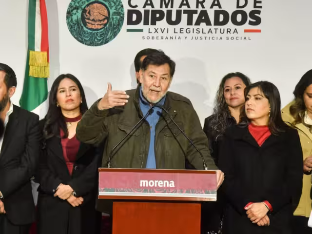 Gerardo Fernández Noroña, presidente de la Mesa Directiva del Senado de la República