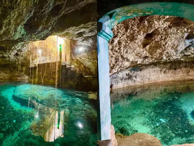 El cenote se ubica debajo de calles del centro de Mérida