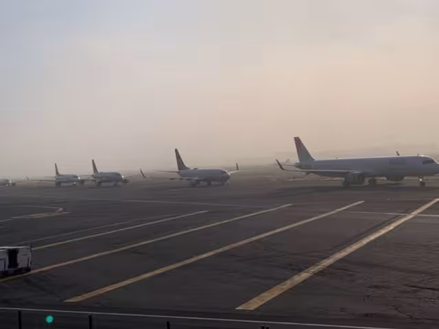 Las operaciones del AICM se vieron interrumpidas.