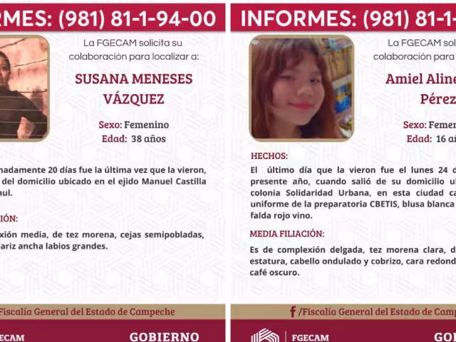 Tres menores no localizadas