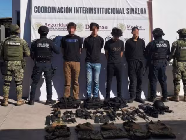 Los detenidos, junto con el material asegurado, fueron puestos a disposición del Ministerio Público