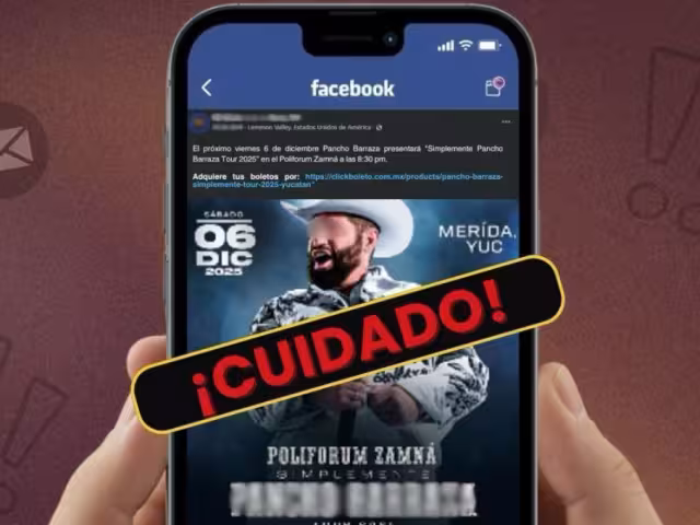 ¡Alerta Mérida! Detectan fraude en sitio web de supuesto concierto; esto debes hacer