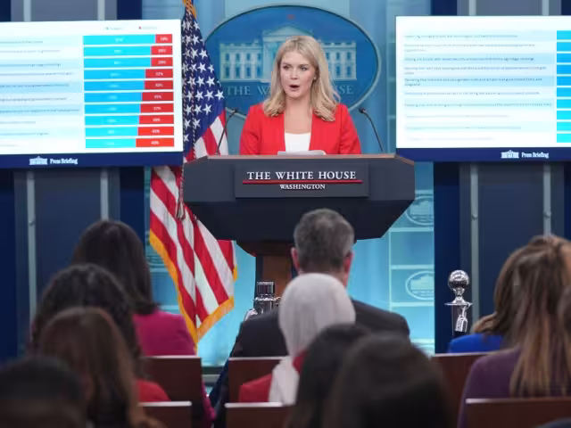 Karoline Leavitt, portavoz de la Casa Blanca