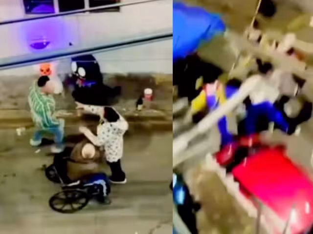 Noche de "brujas" en CDMX; hombre es grabado cuando agrede a balazos y la colonia lo pone en su lugar