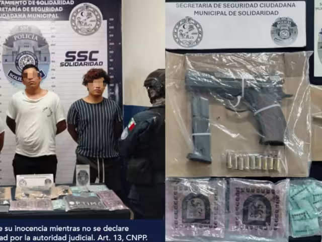 Detienen a tres jóvenes por posesión de drogas en Playa del Carmen