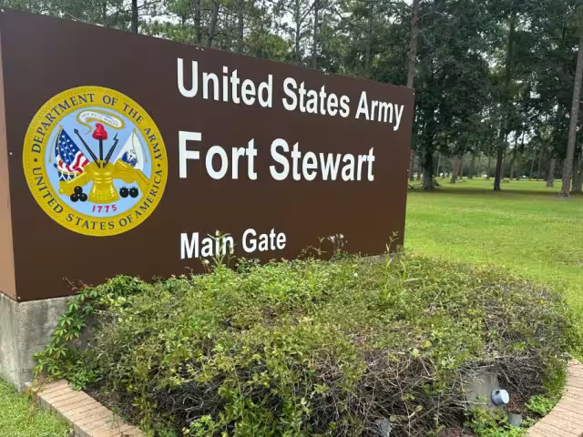 Fort Stewart es la base militar más grande al este del Misisipi y alberga a unos 10 mil elementos y sus familias
