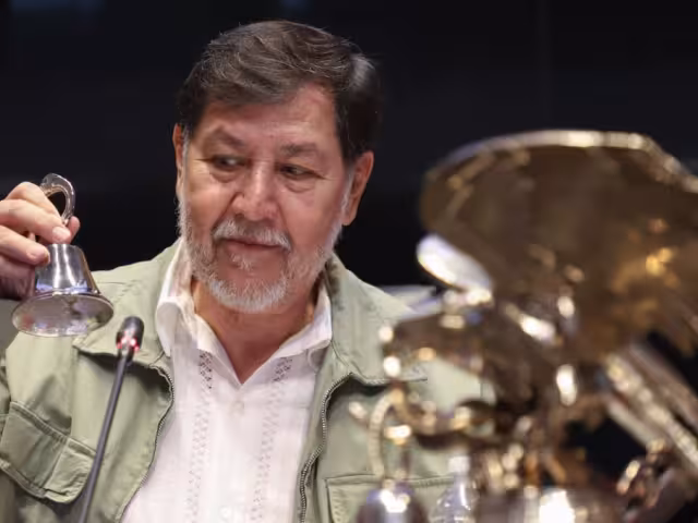 Gerardo Fernández Noroña, presidente de la Mesa Directiva del Senado de la República