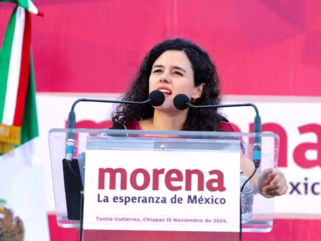 Luisa María Alcalde Luján, presidenta nacional de Morena