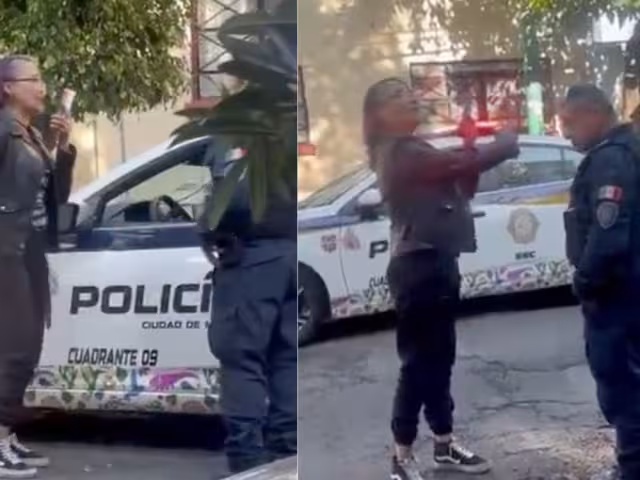 Otra de “Ladys” en la CDMX; mujer insulta y patea a policía; es detenida y el video se hace viral