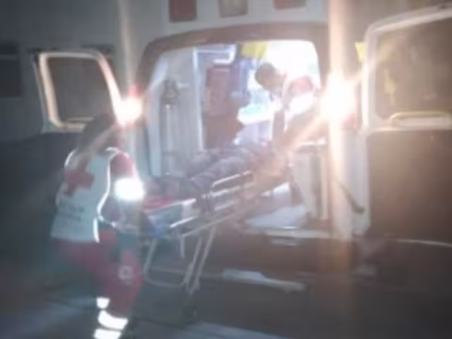 El motociclista fue trasladado al hospital