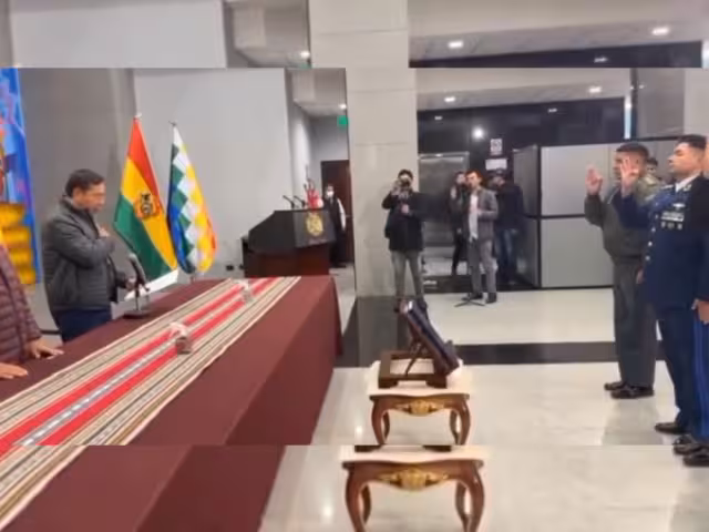 Tres nuevos altos mandos tomaron protesta este miércoles ante el intento de golpe de Estado en Bolivia