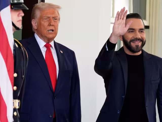 El presidente de Estados Unidos, Donald Trump, ercibió en la Casa Blanca a su homólogo salvadoreño,  Nayib Bukele