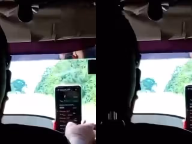 Ciudadanos señalan a conductor de combi que manejaba usando su celular en Chetumal