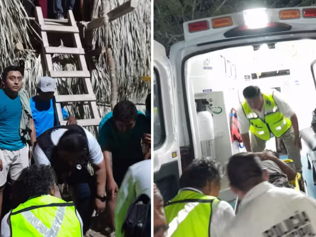 Ebrio cae desde el tercer piso tras charlotada en Calkiní y pide una caguama llegando al hospital 🍺