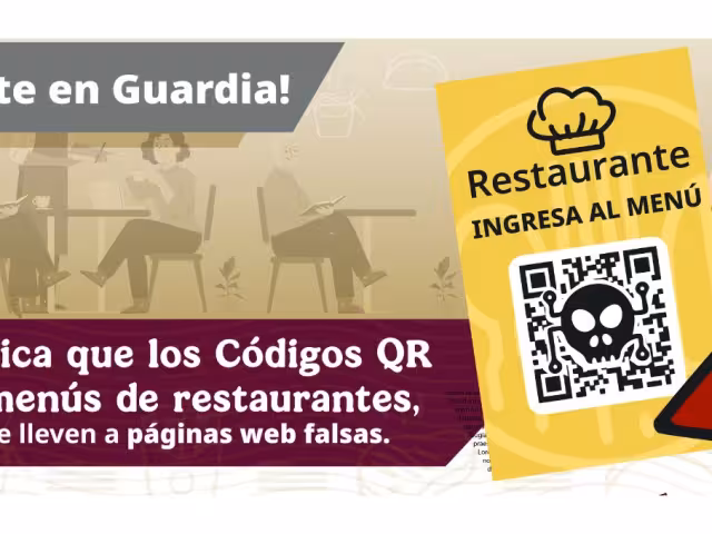 Se advierte que los delincuentes pueden alterar los códigos QR para dirigir a los usuarios a páginas falsas
