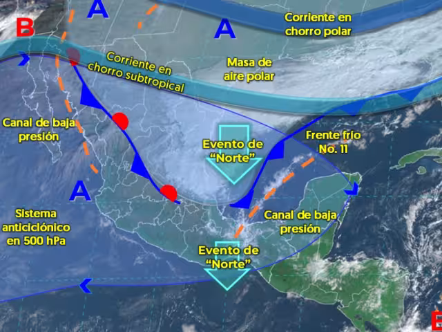 Campeche recibirá diciembre con la llegada del Frente Frío Número 11, trayendo temperaturas más bajas