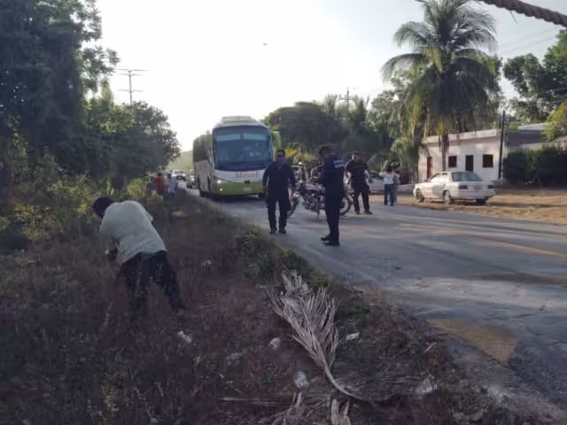 Agentes policiacos arribaron al lugar de los hechos