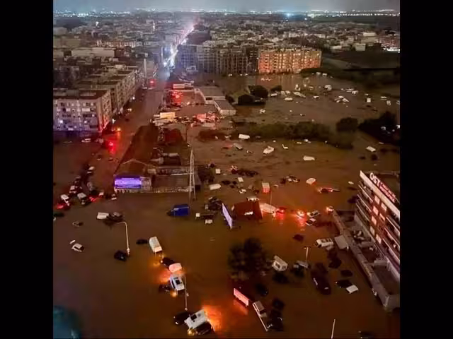 "Dana" dejó cuantiosos daños y pérdidas en la ciudad española de Valencia